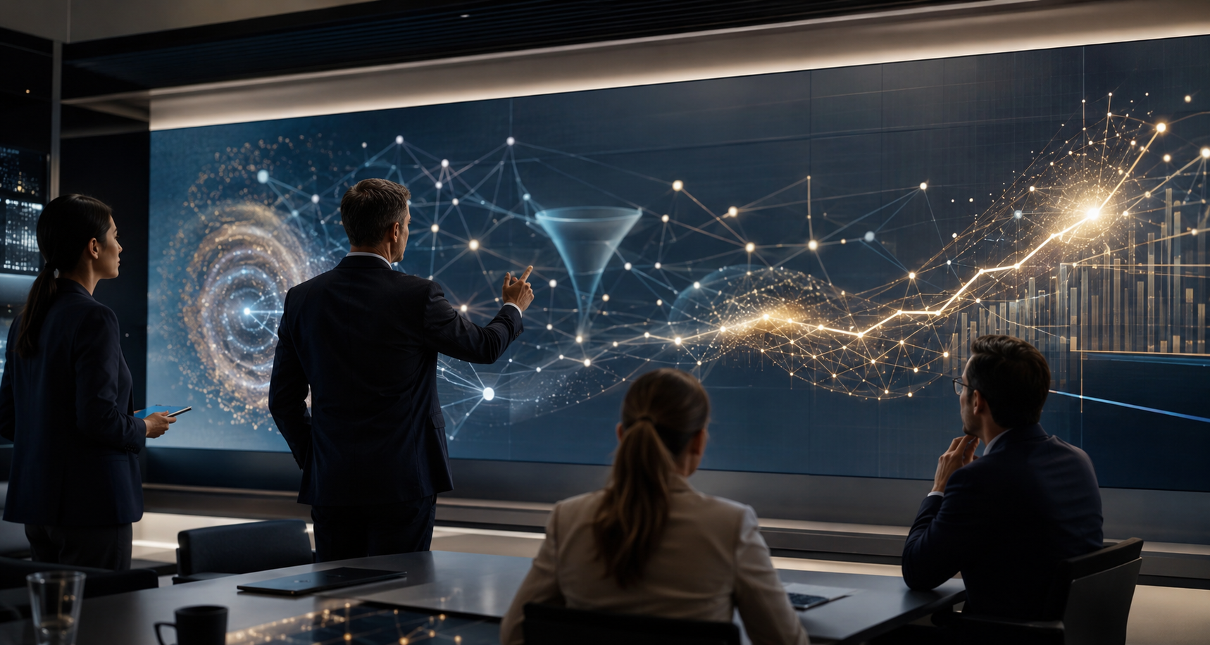 Sistema de crecimiento conectado entre estrategia marca digital y tecnologia dentro de una empresa